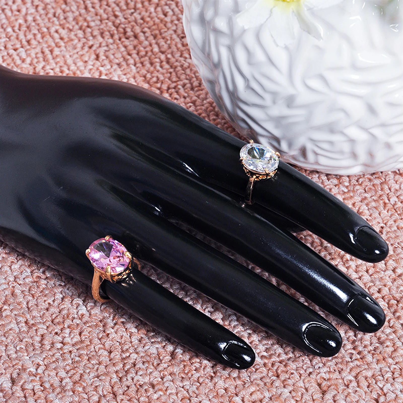 

1pc Jewelry Ring Display Hand Holder Organizer Stand For Bracelets Wedding Accessories Decorative Home Gift Storage Holder Stand