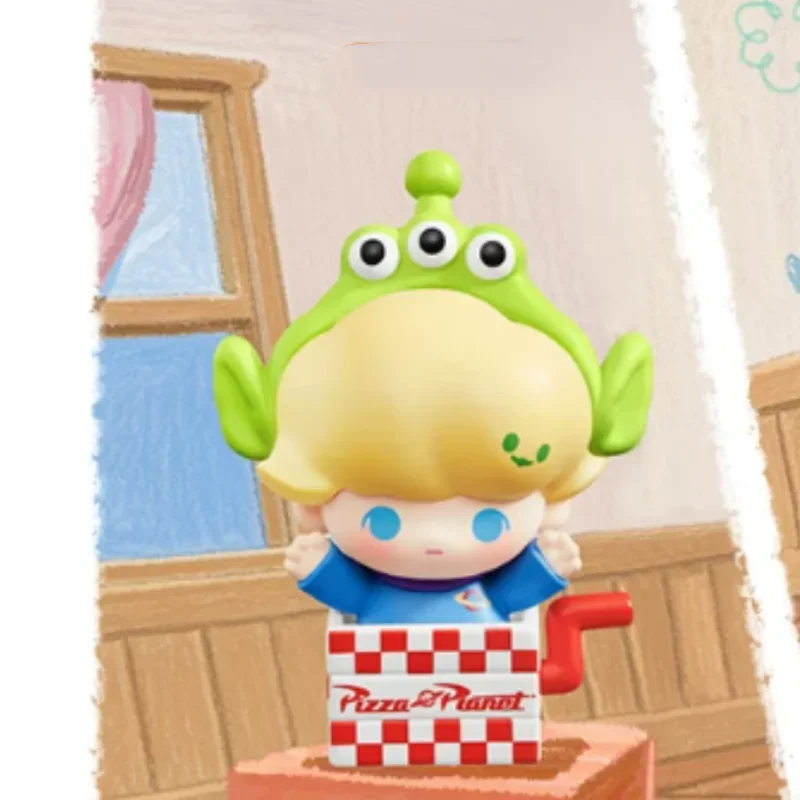 POPMART POP BEAN DIMOO WORLD PIXAR Series Blind Box Surprise Mystery Container Mini Doll Toys Desktop Ornament Set image 3