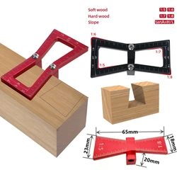 1:5 1:6 1:7 1:8 Nachylenie Prowadnica do znakowania jaskółczego ogona Przyrząd do robienia jaskółczego ogona Stop aluminium do obróbki drewna DIY Przeguby drewniane