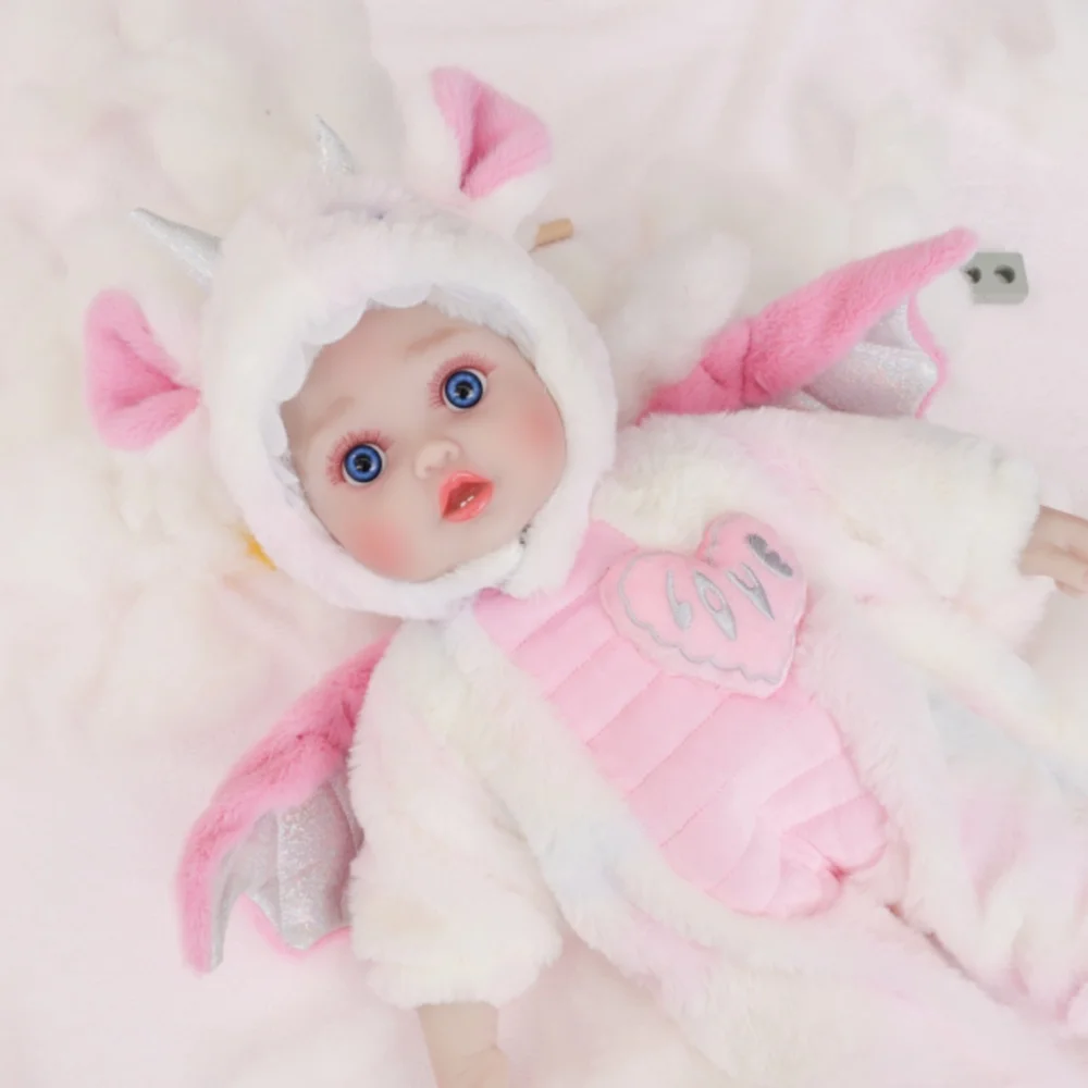 

Cloveray Original 18 inch Realistic Rebirth Baby Doll Cute Soft Vinyl Body Baby Doll Real Life Baby Dolls High Quality Kid Gift