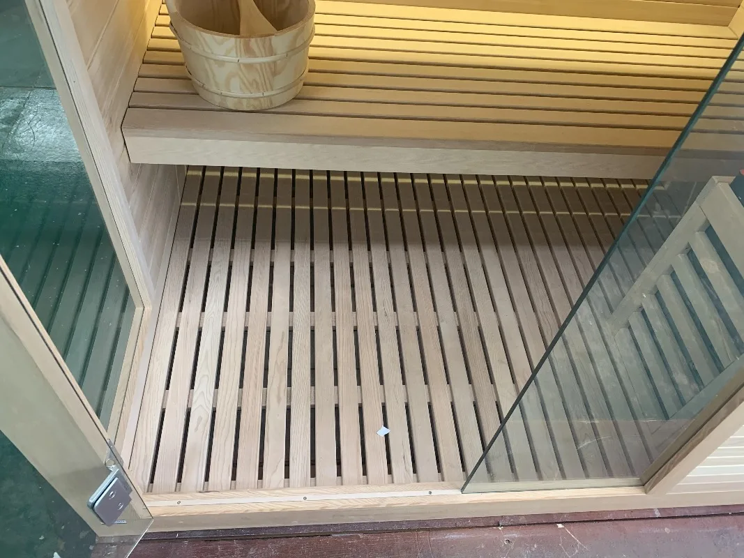 Modern-Style 2-3 Person Finnish Sauna Room Traditional Saunaking Wooden Solid Wood Sauna