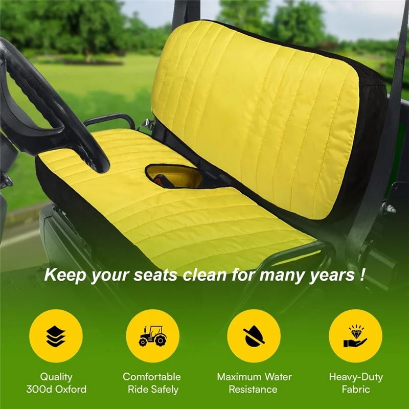 

Discount-For John Deere Gator XUV 560 560E 590I 590E 590M S4 Lawn Mower Cushion Cover LP66449, Medium Size Bench Seat