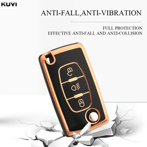 TPU Car Flip Key Case für Peugeot, Modebag für Peugeot 107, 207, 307, 308, 407, 607, 3008, 5008, Citroen Xsara, Picasso C5, C6, C8, Accessoires 12 Hauptverkaufauto Peugeot 5008 - №8