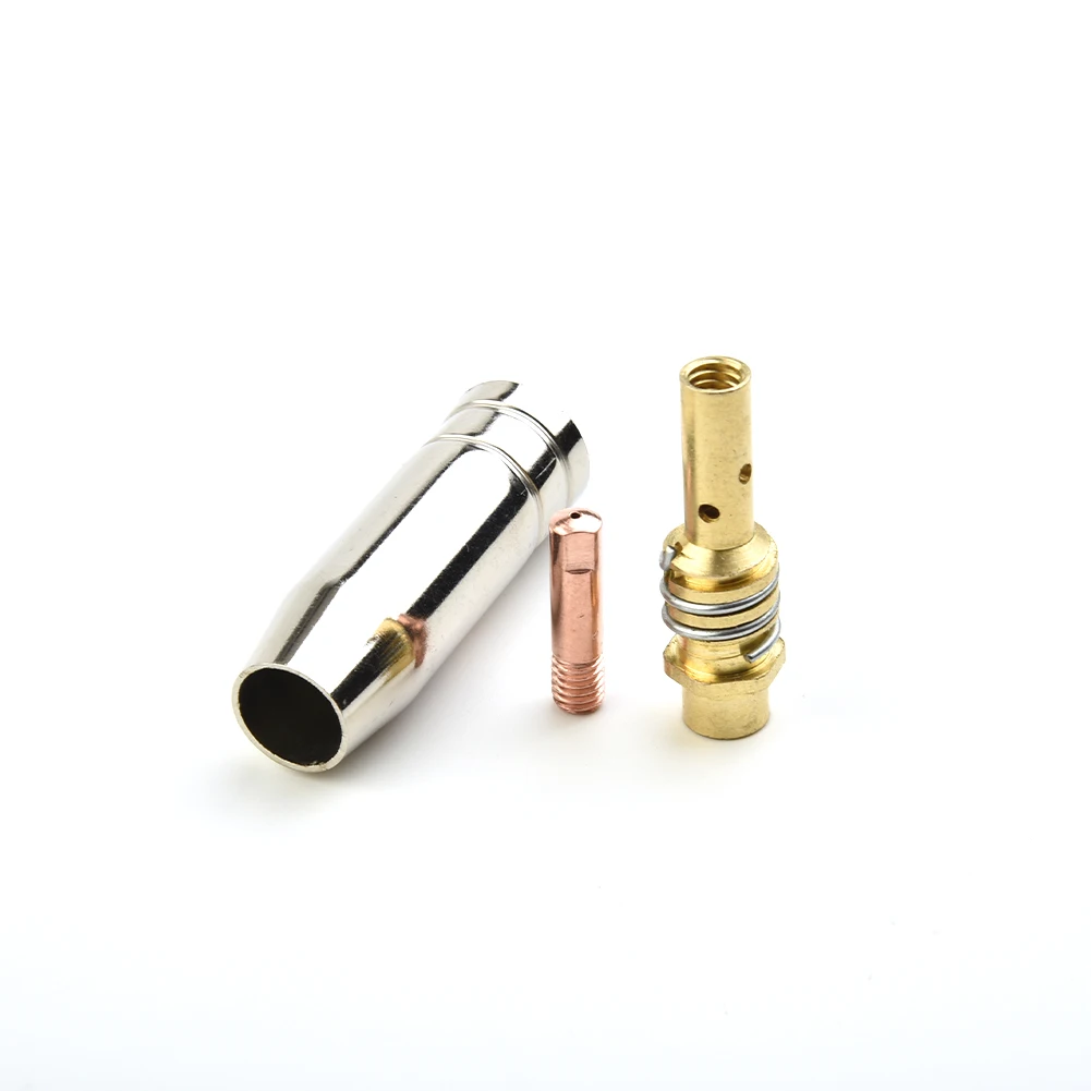 1set 15AK 1.0mm Contact Tip Tip Holder Nozzle MIG Welding Torch Air Cooled MB 15AK Contact Tip Holder Gas Nozzle