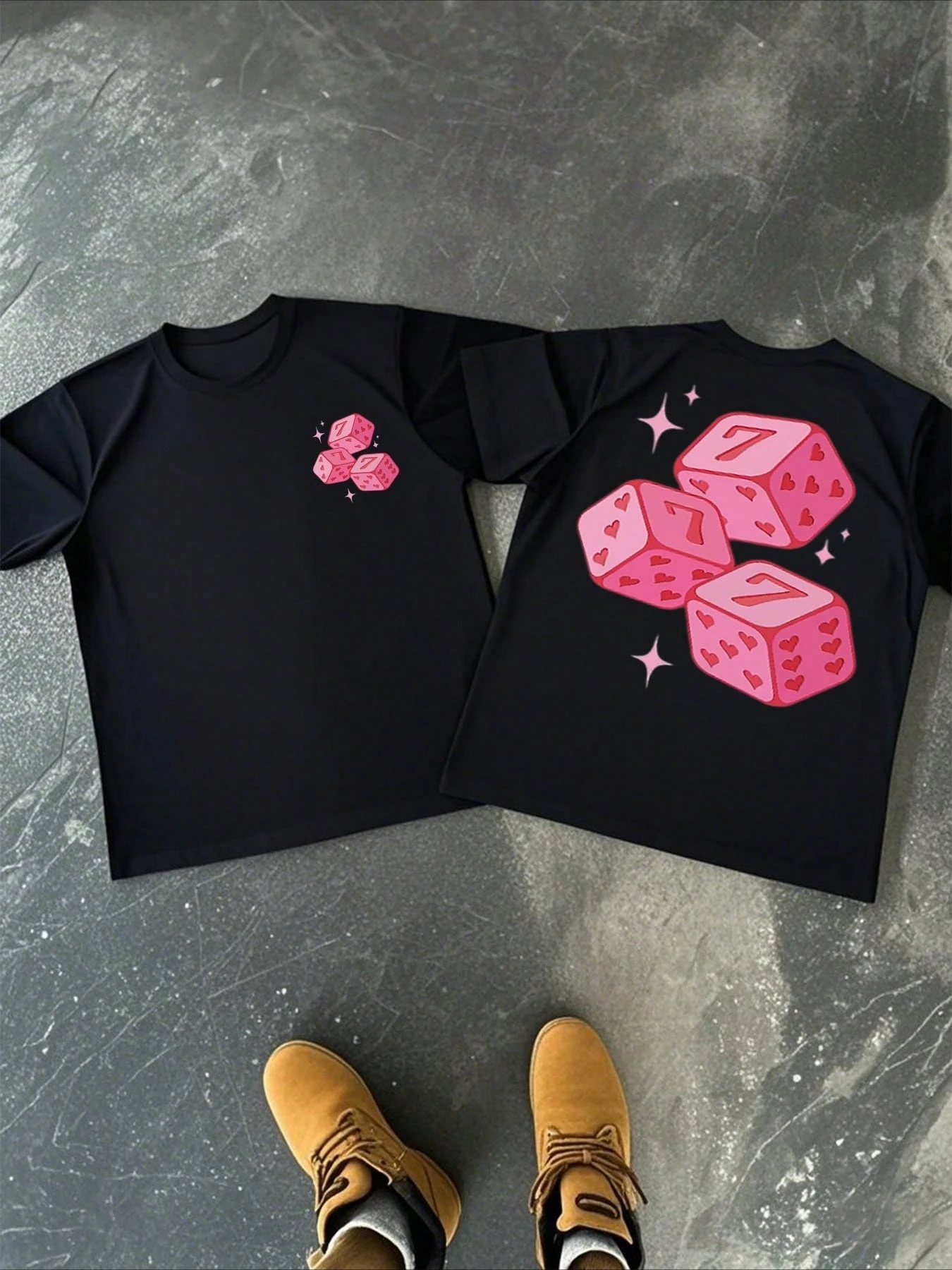 Summer Fashion Design for Procurement Products: Letter Print Design for Casual Men's and Women's American Street Style T-shirts image 2