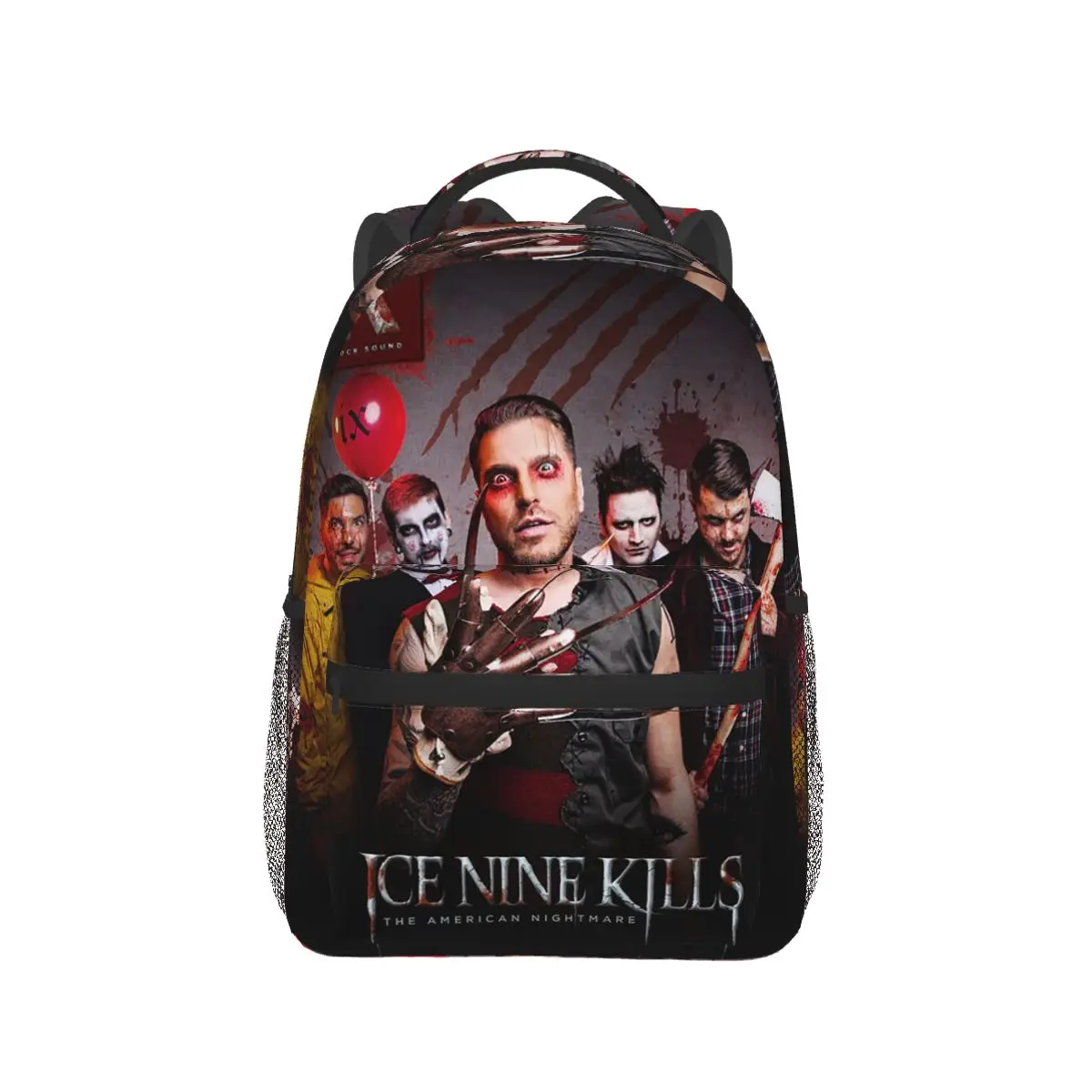 

Band Ice Nine Kills Backpack Hot Sale Daypack Large Capacity Boys Girls BookBag School Bag Shoulder Bags for Men Women