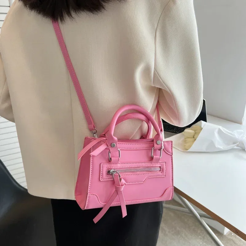 Designer Luxury 2024 New Style Woman Pu Leather Purses and Handbag High Quality Pink Green Crossbody Bags Shoulder Bags Tote Bag