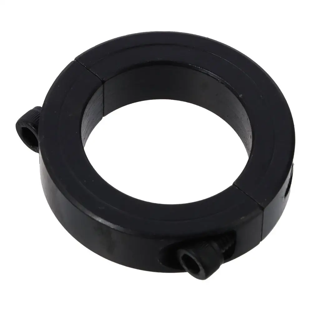 Carbon Steel Shaft Collars Black Inner Diameter 6-55mm Double Split Clamping Collar Hole Retaining Clamp Conveyor Belt Systems