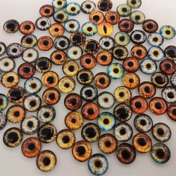 Oeil en verre pour poupées bricolage, animal, chat, dinosaure, fait à la main, 30 pièces