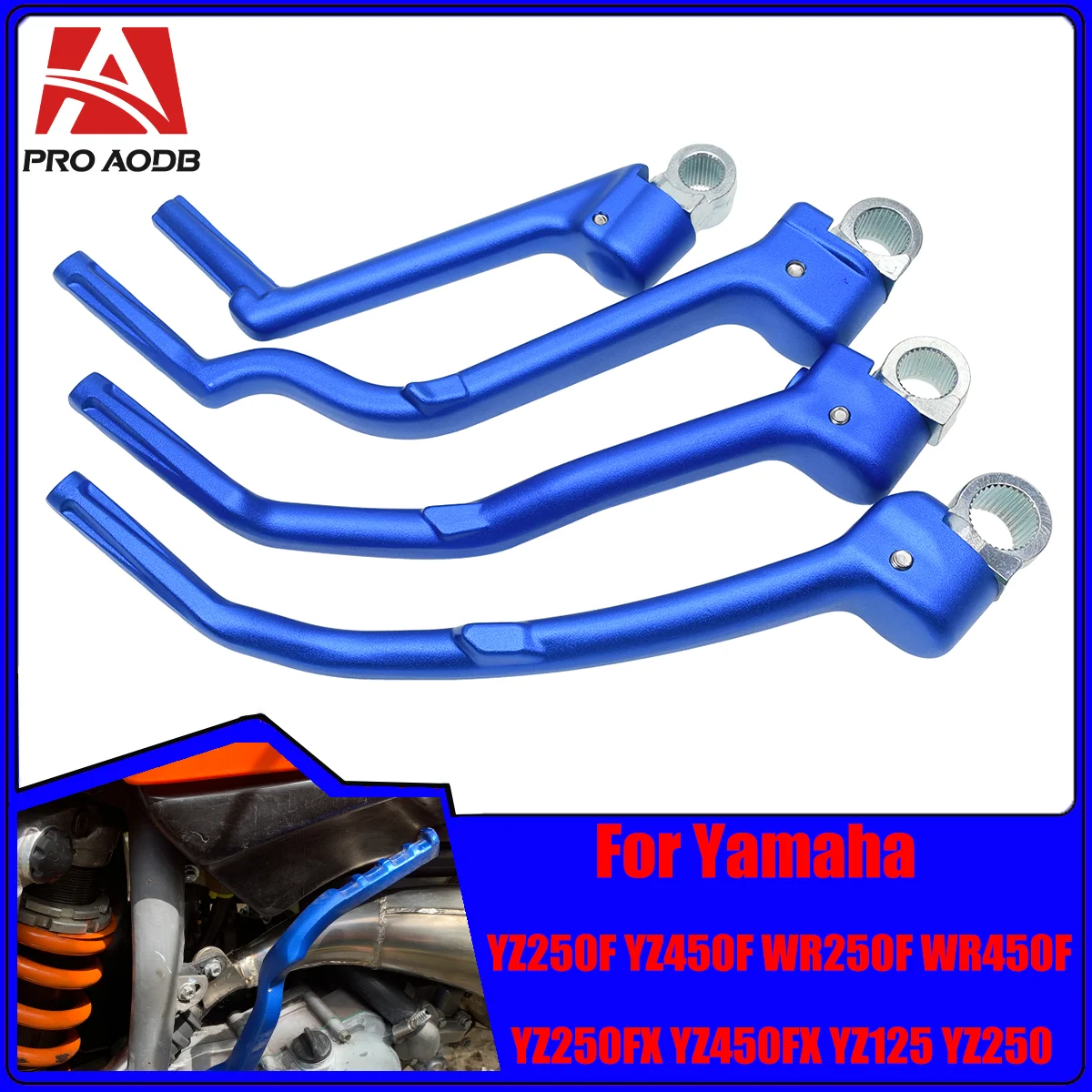 

For Yamaha Motorcycle CNC Forged Kick Start Starter Lever Pedal 250X 250F 250FX 450F 450FX YZF YZ WR 125 250 1986-2023 Dirt bike