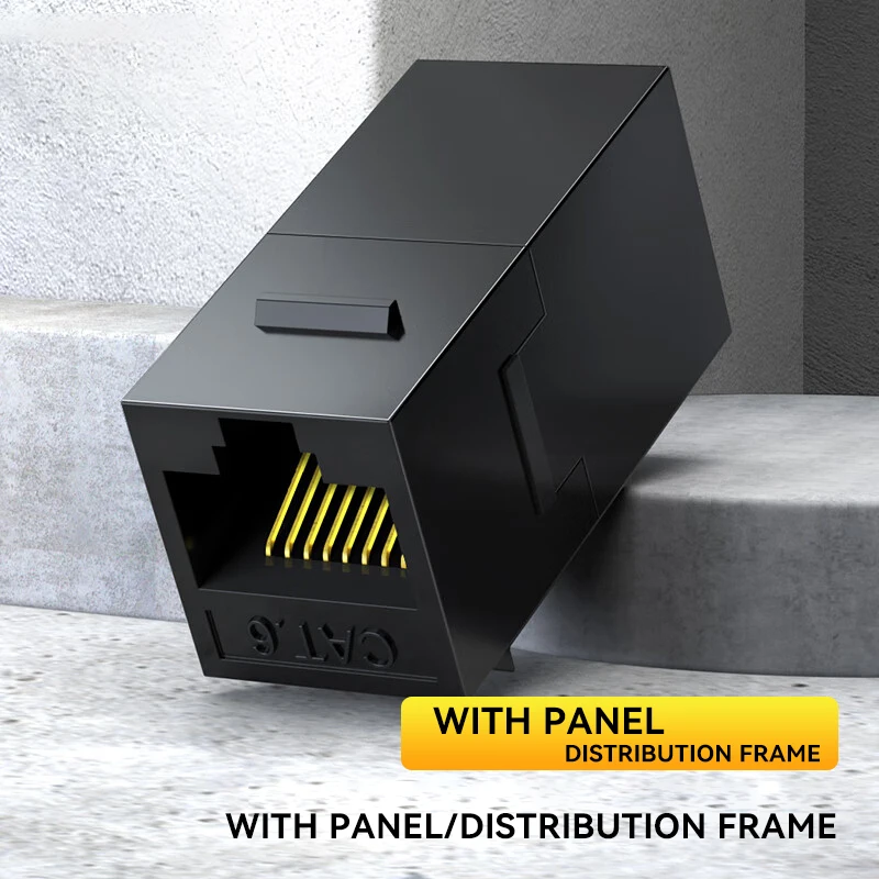 Módulo de red recto CAT6, conector RJ45, enchufe de información, adaptador de Cable acoplador de ordenador, conector Keystone Ethernet, 50 Uds.