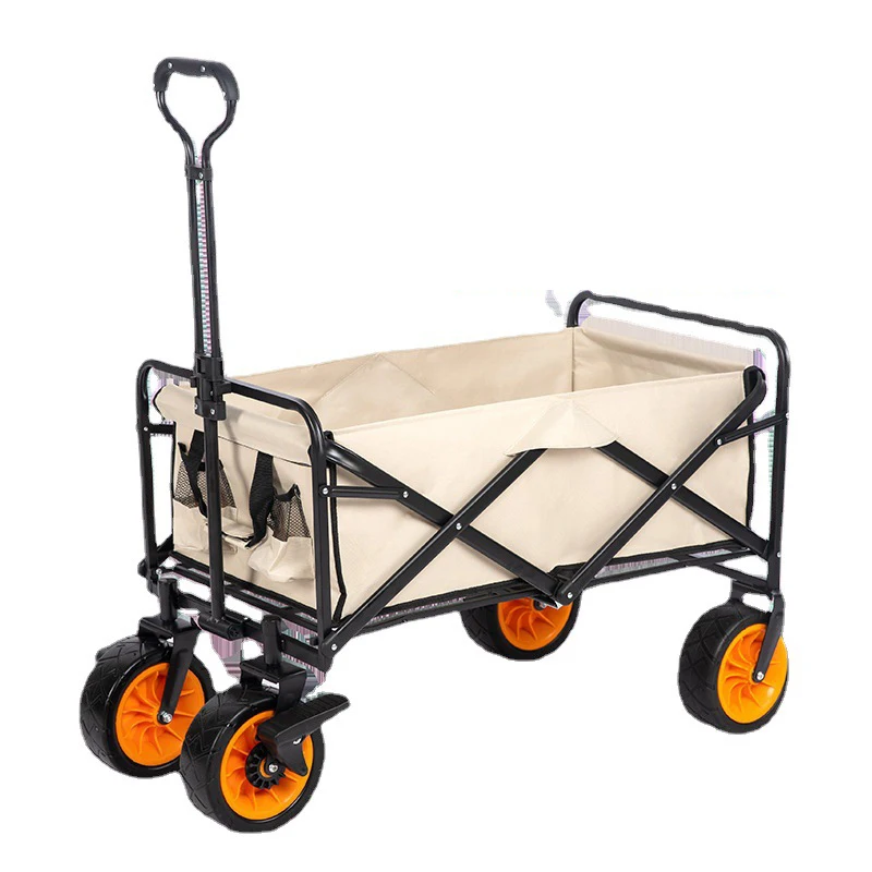 2024 outdoor trolley Universal Wheels foldable Outdoor Activities Folding Garden Cart Camping Mover Wagon