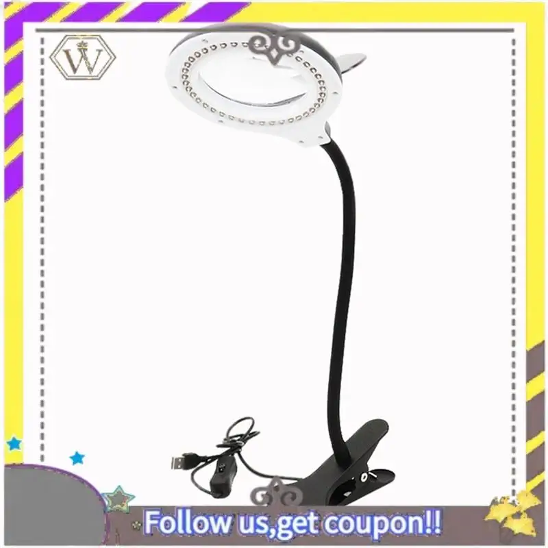 

New Magnifier Eye-Care Reading Lamp, LED Desk Lamp,Magnifying Lamp For Bedside Work, Craft Workbench Durable Easy Install