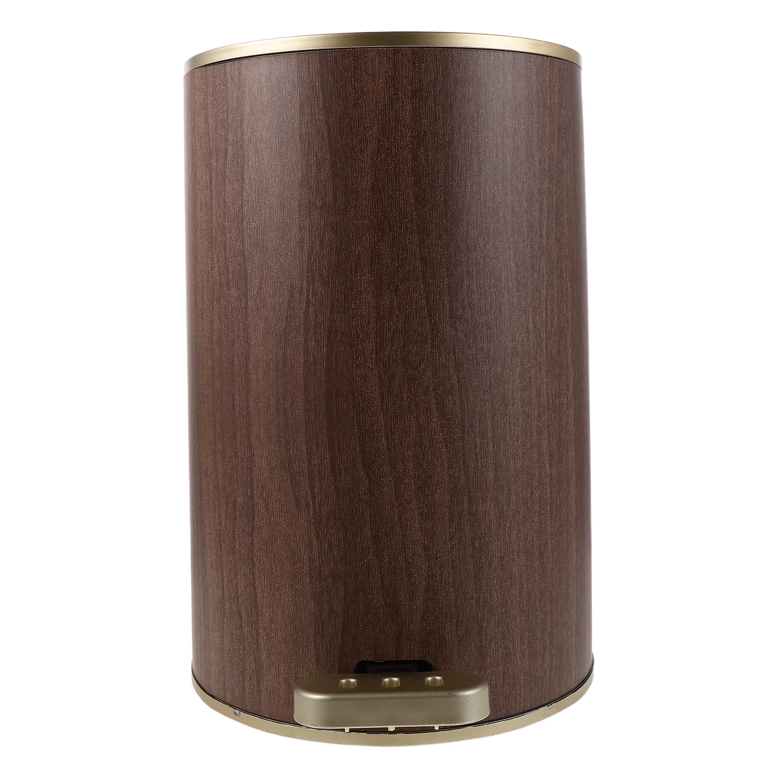 

on Trash Bin with Lid Round Plastic Wastebasket Hands Free Garbage Container for Bathroom Kitchen Office Home