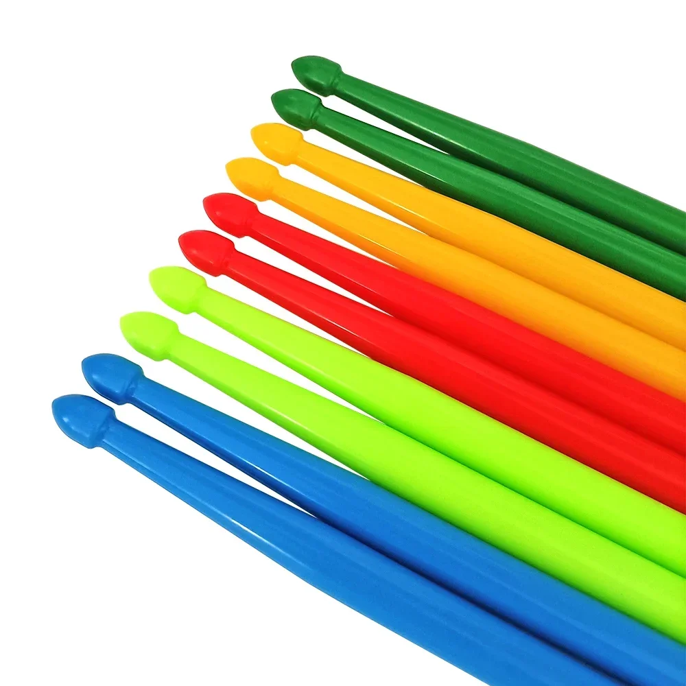 1 paar 5A Nylon Drum Sticks Bunte Jazz Marschieren Trommel ABS Drum Stick Percussion Instrument Teile Praxis Zubehör