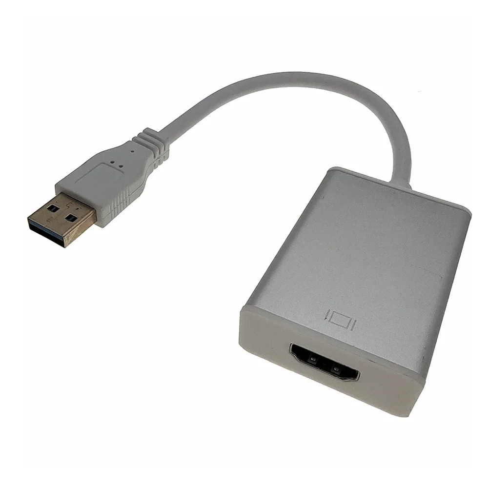 1080P HD Portable USB 3.0 To HDMI-Compatible Audio Video Adapter Converter Cable High Speed For Windows 7/8/10 PC