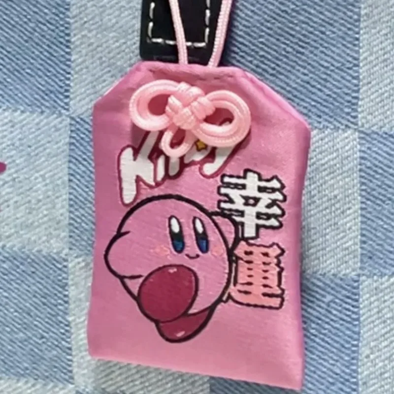 Kirby Keychain Pendant Simple Kawaii Backpack Charm Hang Key Pendant Keyring Cartoon Anime Jewelry Decor Keyring Girlfriend Gift