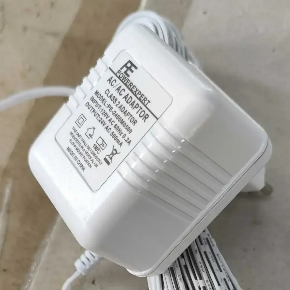 transformador de campainha adaptador de alimentacao de fonte 24v 500ma com anel de campainha chave de fenda para anel de intercomunicacao ip porta de bateria sem fio peca 01