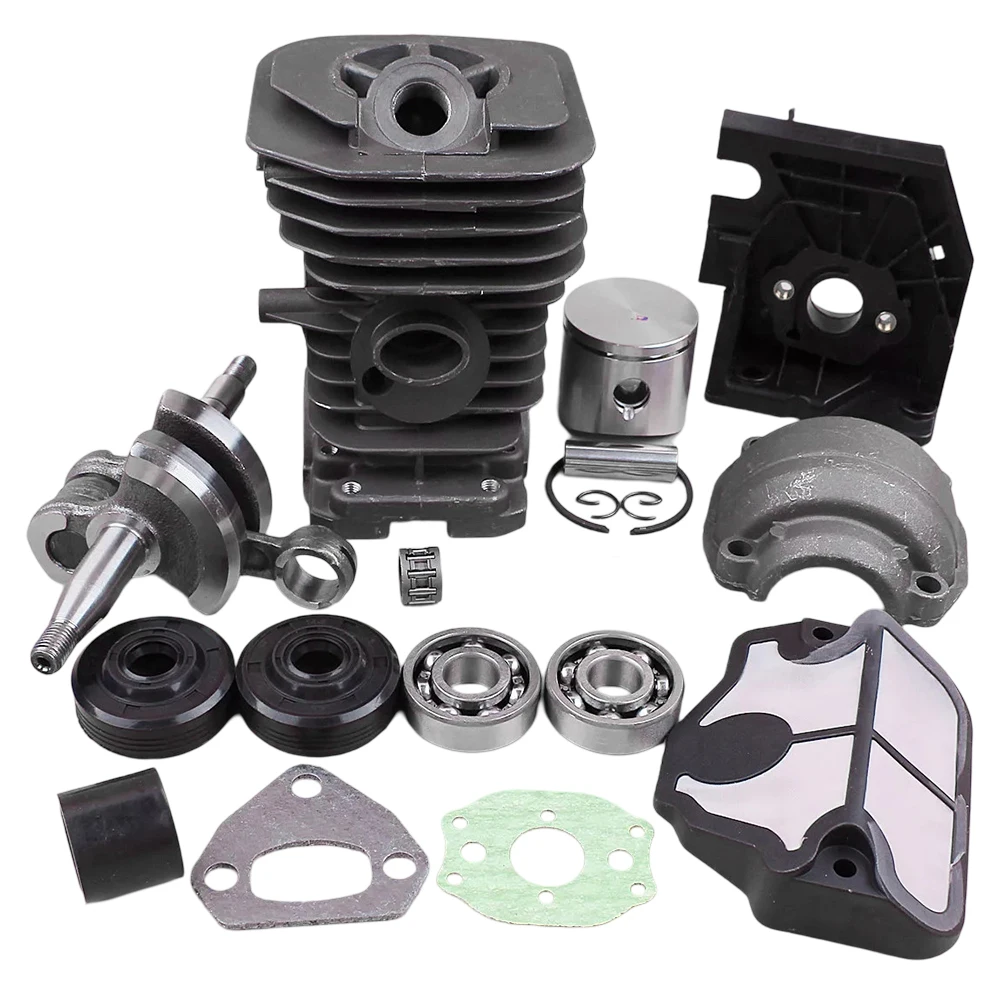 

Bore Cylinder Piston Crankshaft Kit Fit For Chainsaw 136 137 141 142, 38mm Chainsaw Engine Motor Spare Parts Accessories