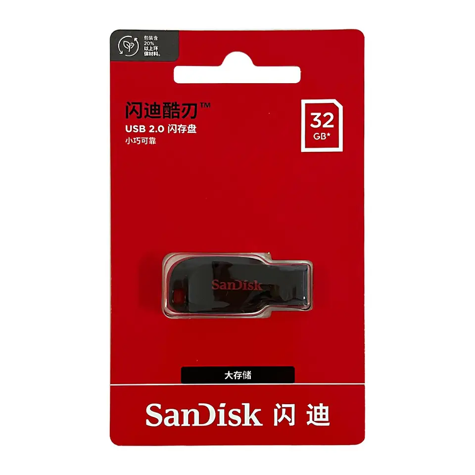 محرك أقراص فلاش SanDisk أصلي USB2.0 سعة 16 جيجابايت و32 جيجابايت و64 جيجابايت و128 جيجابايت ذاكرة فلاش USB مفتاح USB محرك أقراص USB - 4
