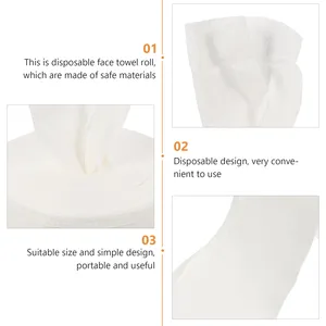 1 Roll Disposable Face Washcloths Non Woven Facial Towels for Cleansing Skin Care Face Towel in Bulk