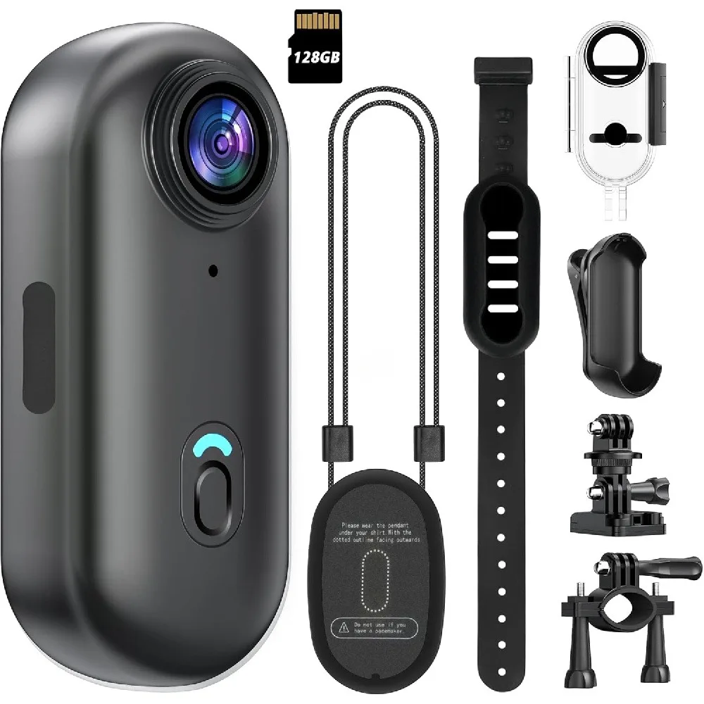 

4K Motorcycle Mini Recorder Finger WIFI Action Camera Lightweight POV Motorcycle Road Sport Cam Bicycle Vlog Pet Body Camera