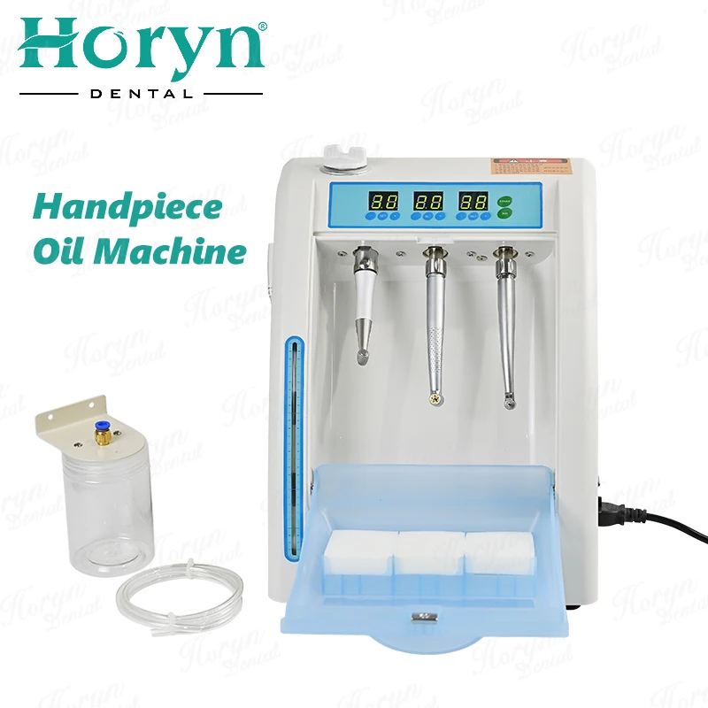 Dental greasing machine Dental Lubricator With Time Scale Display High/Low Speed Hand Piece Oiler Maintenance Oil System