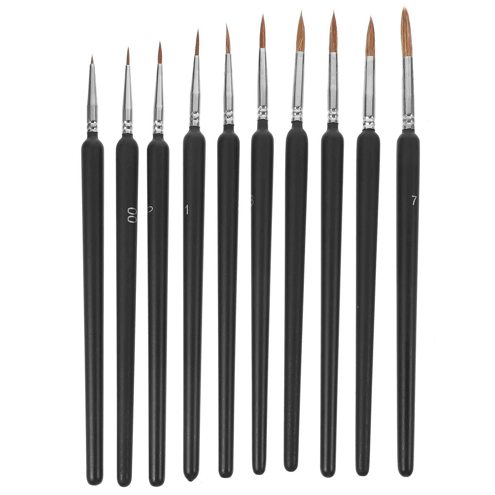 

6pcs Fine Detail Paint Set Artist Painting Supplies For Watercolor Acrylic Oil Painting Wolf Hair Liner Brush Fine Artist