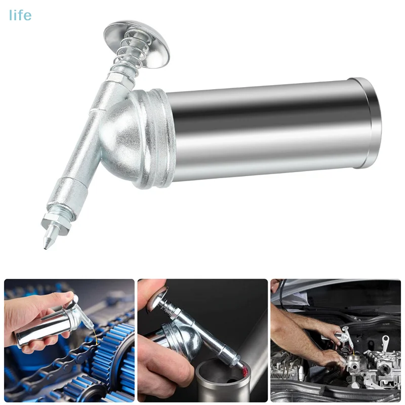 ความจุ 80cc 1000PSI เอาต์พุตความดัน Oiler Mini จักรยานปืนจาระบีเครื่องมือถือแรงดันสูง Oiler เครื่องมือซ่อมเครื่องมือ