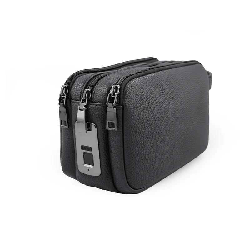 Clutch Bags Handbags for Men and Woman with Smart Fingerprint Unlock Anti-thef Wallets Envelope Bag Purse Business Male SAC view 5