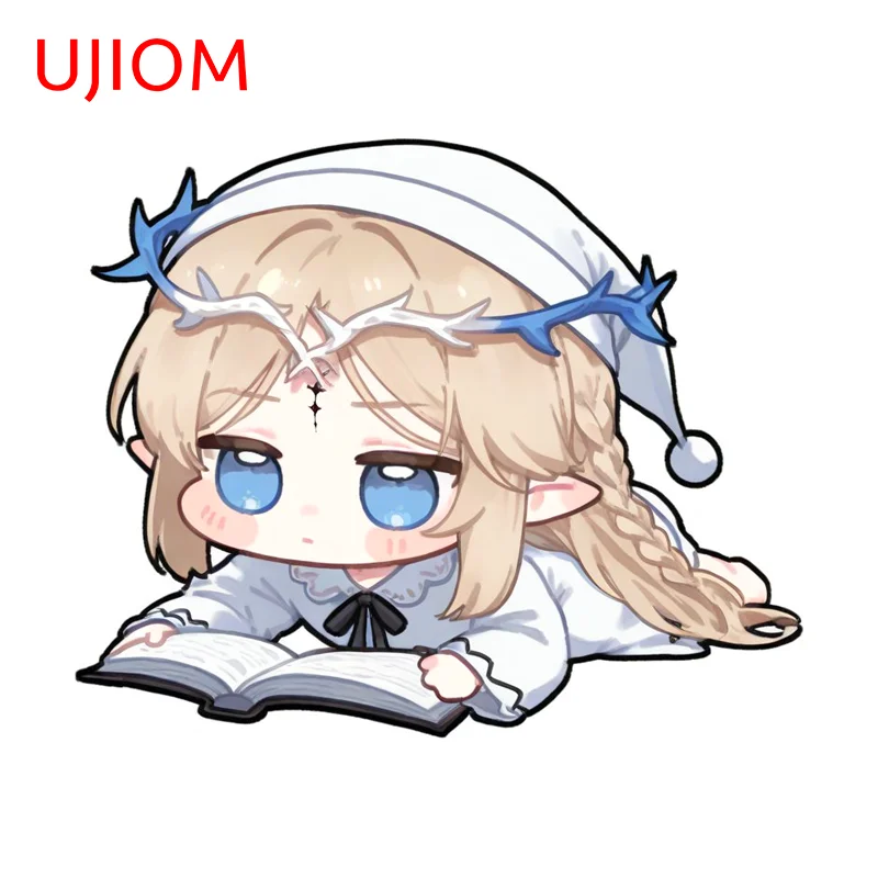 UJIOM Wuthering Waves Cartethyia Wall Sticker Chibi Q Edition Loli PVC Bbokshelf Decal Suitable For Veneer Murals Decoration