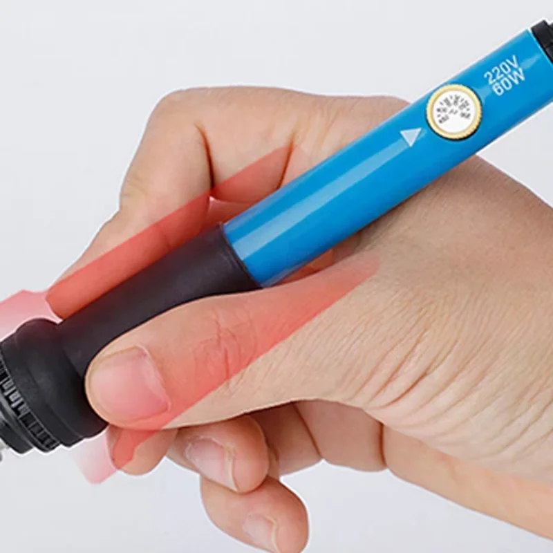 Mini Soldering Iron Adjustable Temperature Electric Solder Iron Rework Station Mini Handle Heat Pencil Welding Repair Tools 60W