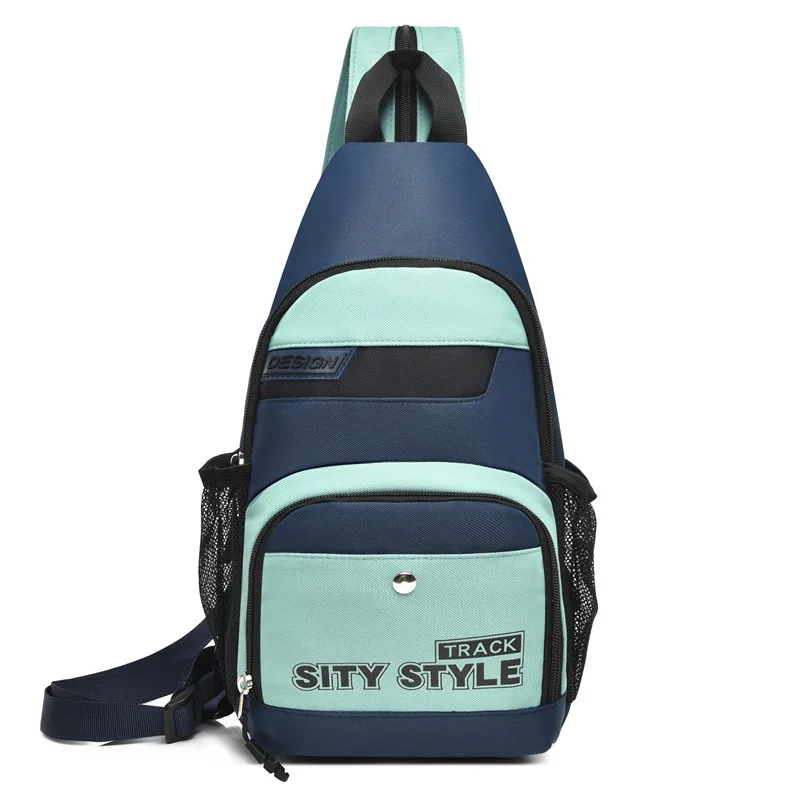 New unisex breast  trendy commuter messenger with one shoulder and two shoulders crossbody chest small bag