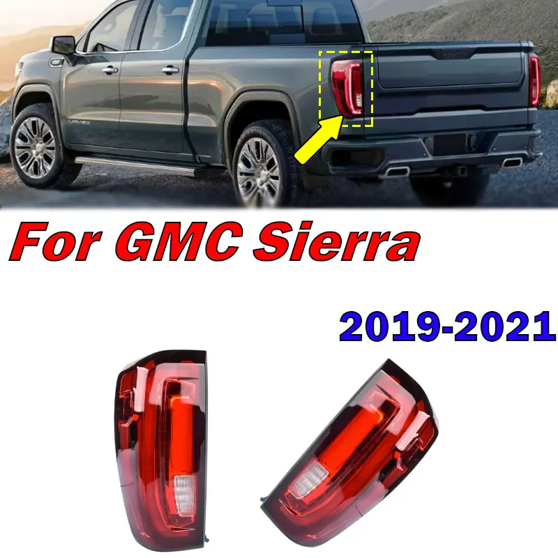 

Автомобильные Внешние аксессуары GM2800310 для GMC Sierra 1500 2019-2021, задний фонарь, тормоз, задний фонарь в сборе
