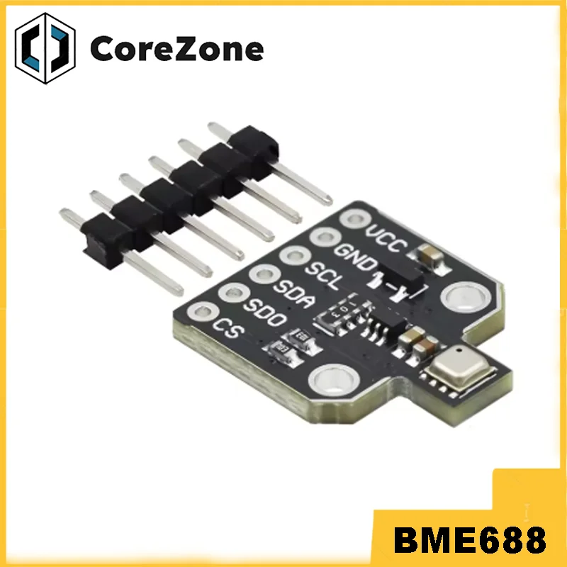 BME688 Environmental Sensor Module Temperature/Humidity/Pressure/Gas AI Intelligence I2C