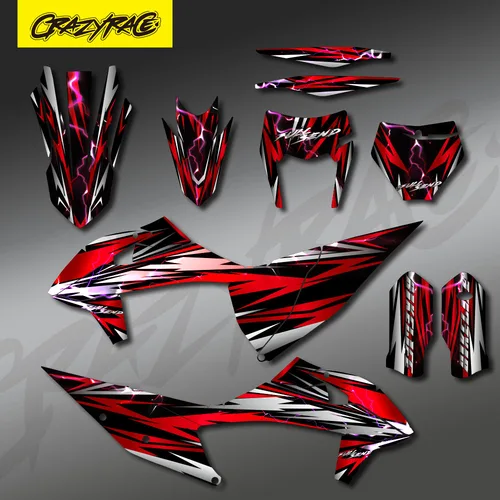 Imagen 2 del producto Pegatinas de motocicleta para KTM 125 250 350 450 500 525 SX SXF 2019 -2021 EXC XC XCW 2020 -2022 calcomanías gráficas de fondo personalizadas