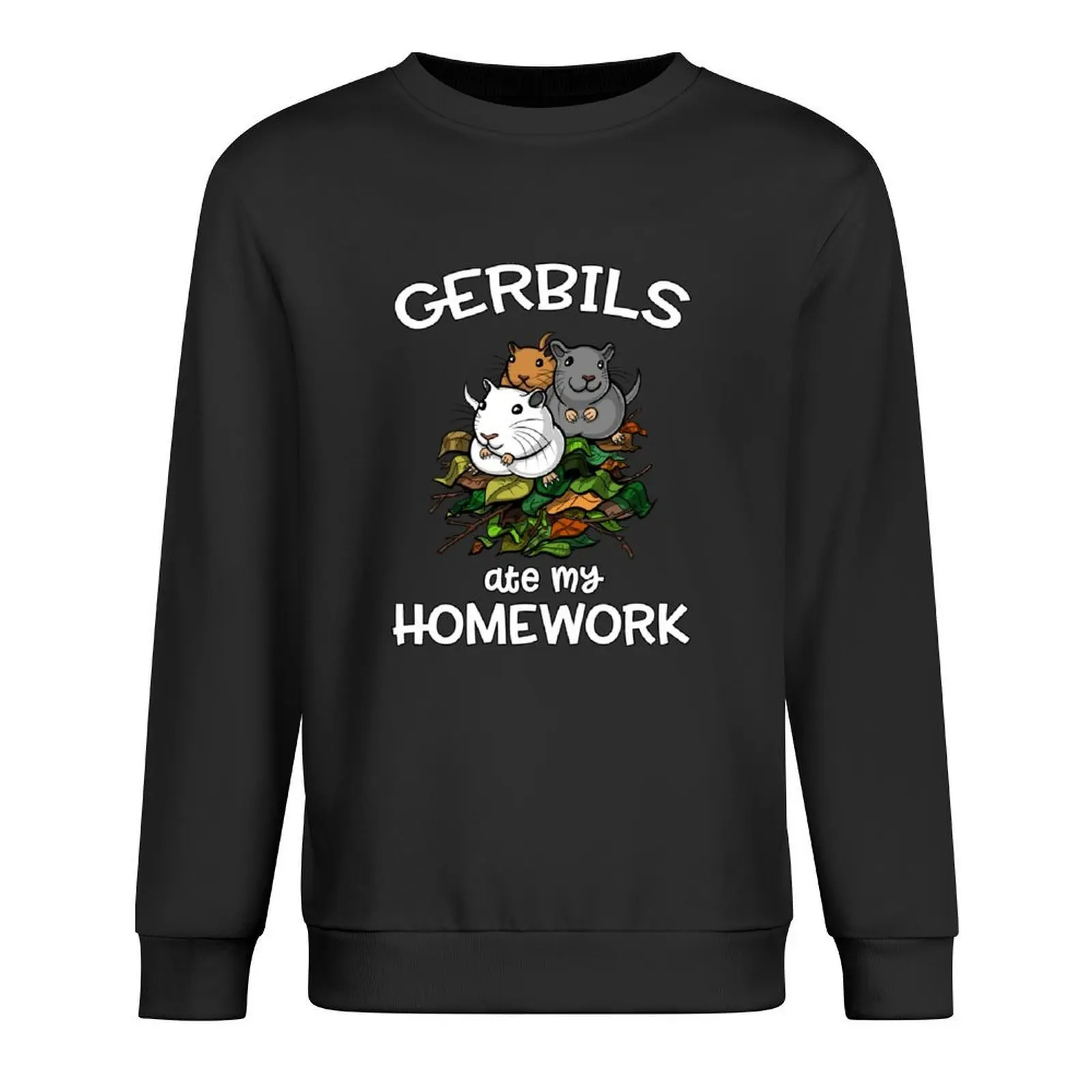

Gerbils Ate My Homework Pullover men clothing aesthetic clothing graphic t shirts men autumn oversize sweatshirt