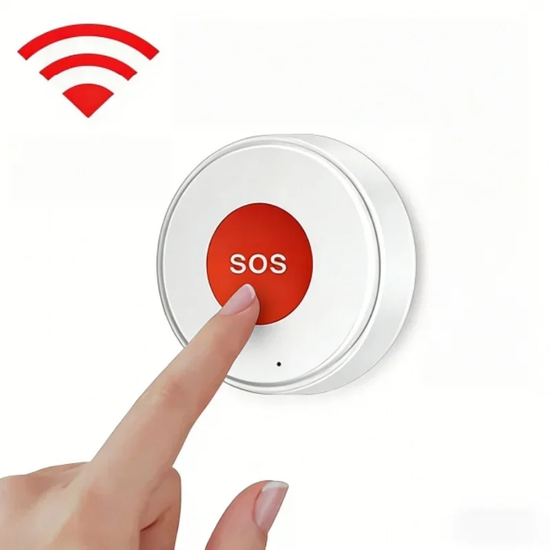 

Кнопка экстренного вызова Tuya WiFi SOS, охранная сигнализация, перезаряжаемая батарея, управление через приложение, сценарное управление, умный выключатель для дома, пожилых людей и детей