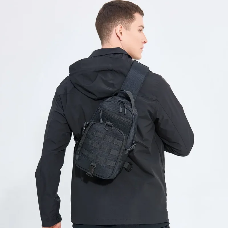 Outdoor Tactical Men's Chest Bag Crossbody Backpack Men Military Fan Storage Shoulder Bag Male Multifunctional Sling Chest Bags