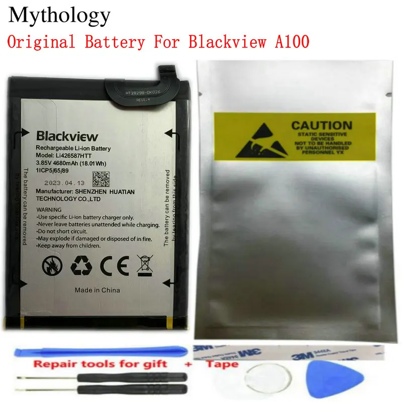 

Original Battery For Blackview A100 Rechargeable Li-Ion Batteria 4680mAh Smartphone Accessories