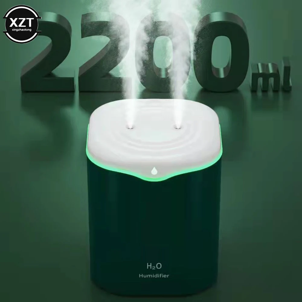 

NEW 2200ml Double Spray Air Humidifier Essential Oil Diffuser Ultrasonic Air Diffuser Electric Aroma Diffuser Humidifier Air