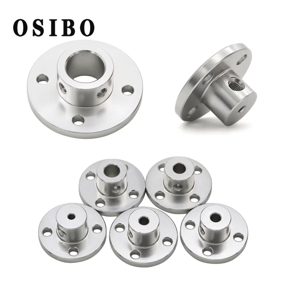 2/3/3.17/4/5/6/6.35/7/8/10/12/14/16mm Aluminum Alloy Flange Coupling Coupler Motor Guide Shaft Coupler Motor Connector