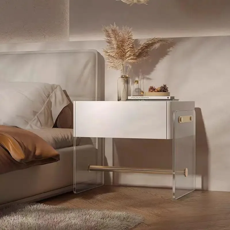 High quality durable medium density fiberboard modern bedside table simple style bedroom furniture, suitable for bedroom use
