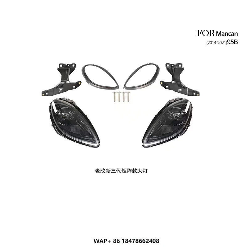 

High Quality Auto LED Headlights for Porsche Macan 95B 2014-2021 Matrix Style Front Lamps in Warm White 6000K Color Temperature