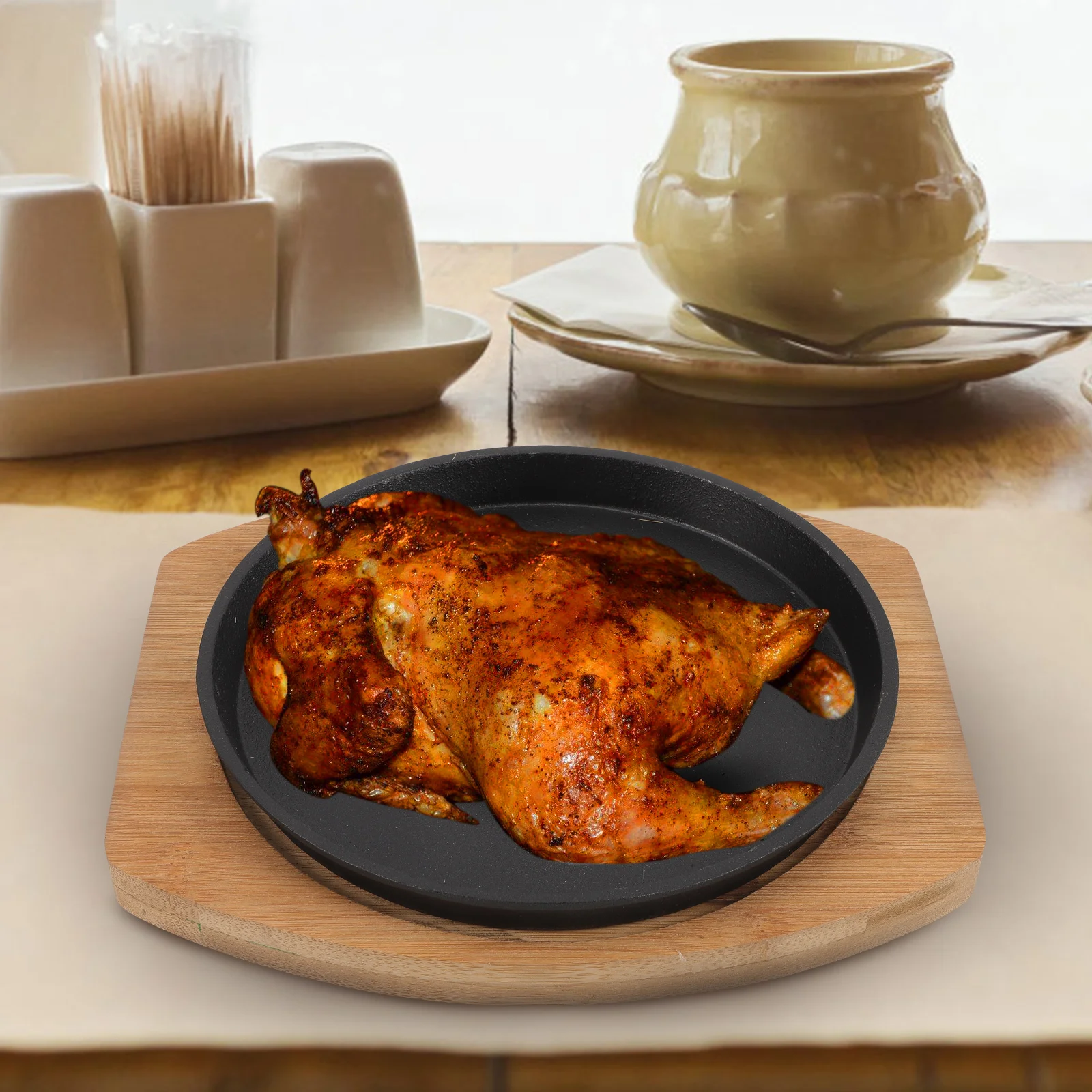 

Grilling Pan BBQ Plate Stainless Steel Reusable Roasting Cooking Steak Tray Spring Form Pans Wear Resistant Fry