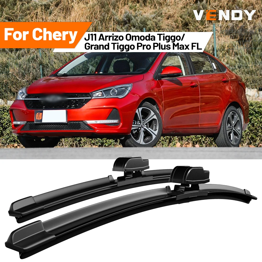 Para Chery J11 Arrizo Omoda Tiggo/Grand Tiggo Pro Plus Max FL: Escobillas de Goma para Limpiaparabrisas Delantero, Accesorios