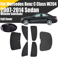 Custom Full Cover Car Window Sunshade For Mercedes Benz C Class Sedan W204 2007 - 2014 Privacy Blind Curtain Front Windshield