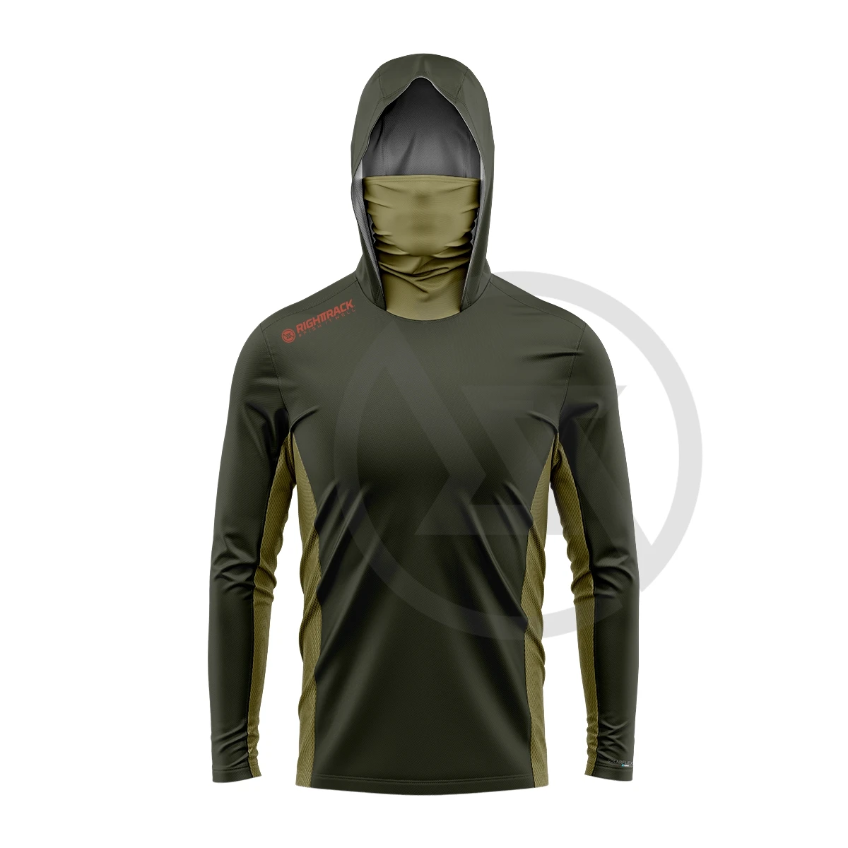 HotSale RIGHTTRACK Mask Hoodies Fishing Clothing UPF50+ UV Colorful Hunting Climbing Camping Hiking Breathable Outdoor Apparel