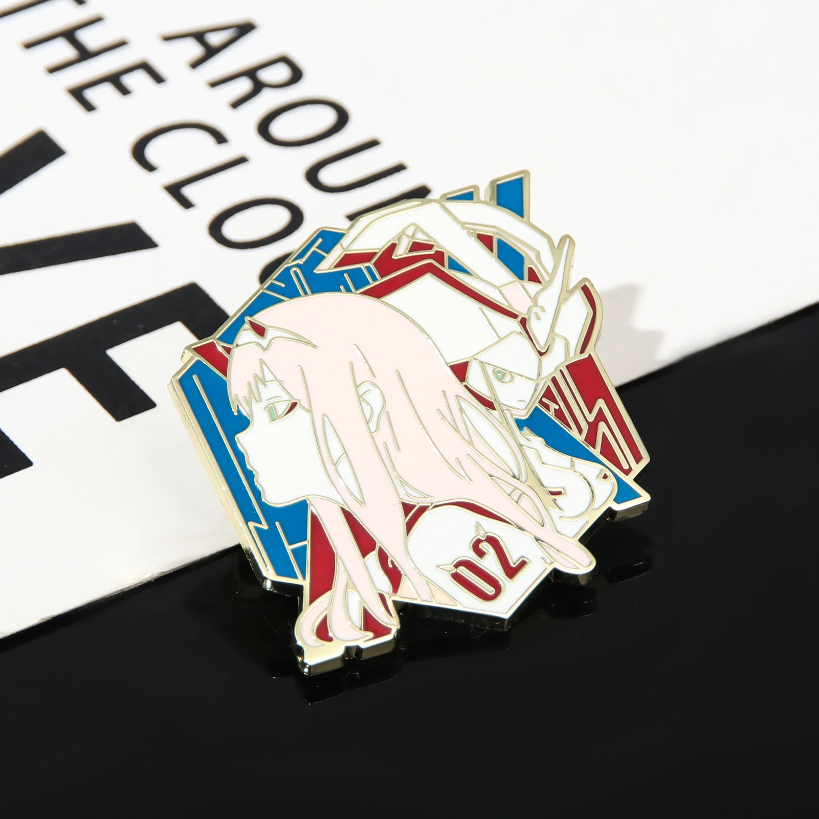 Anime DARLING in the FRANXX Enamel Pin ZERO TWO Figure Badge Brooch for Women Men Lapel Pin Jewelry Accessories