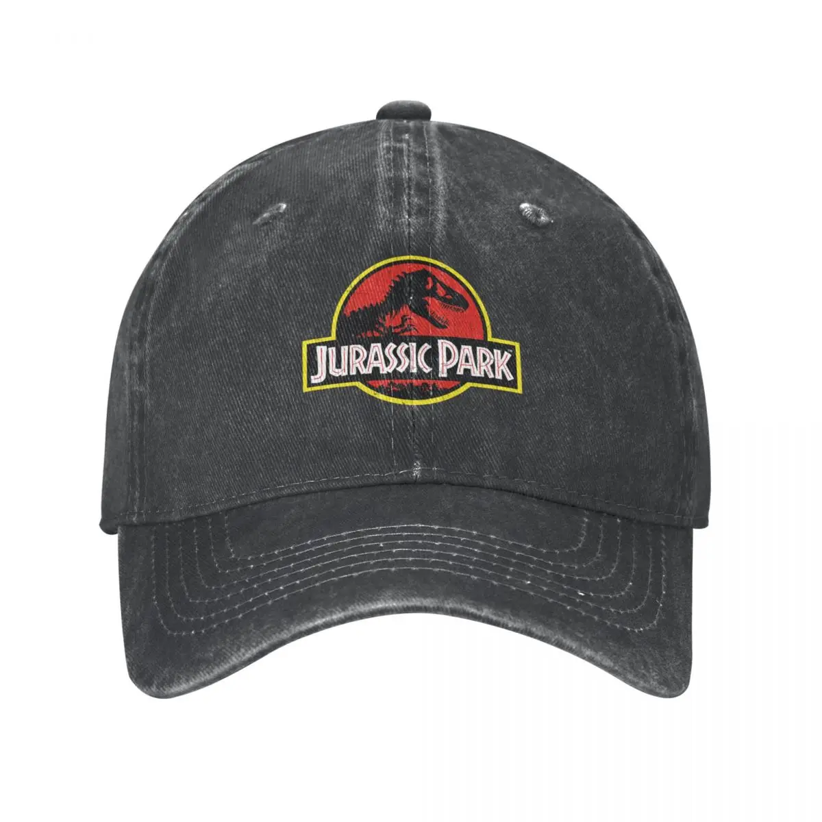 

Jurassic Park Baseball Cap Vintage Distressed Denim Headwear for Men Women Outdoor All Seasons Travel Adjustable Hats Cap